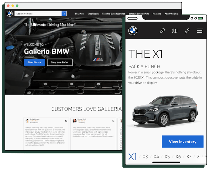 Galleria BMW Website